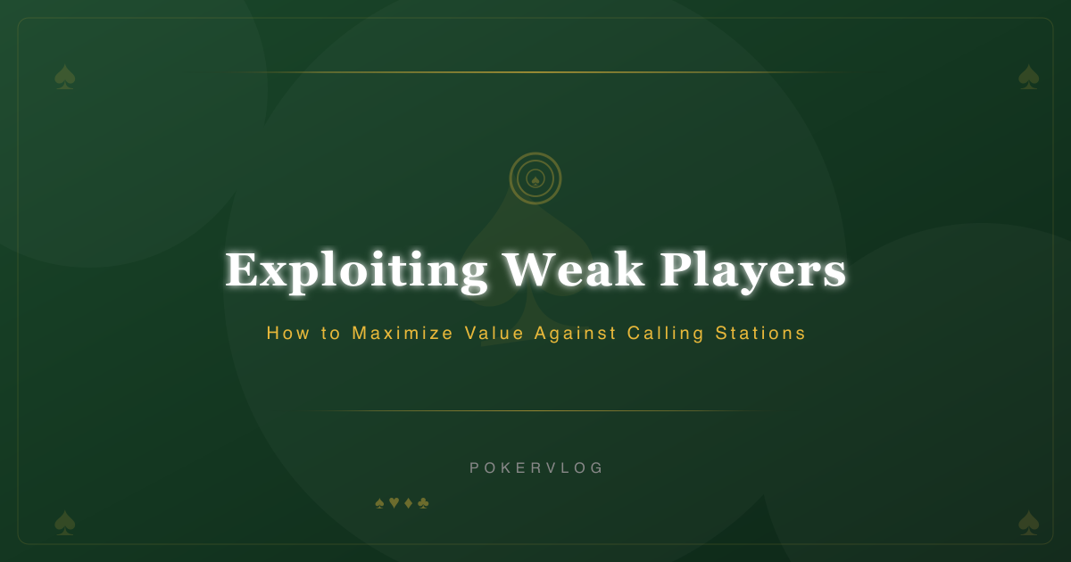 Exploiting Weak Players: How to Maximize Value Against Calling Stations