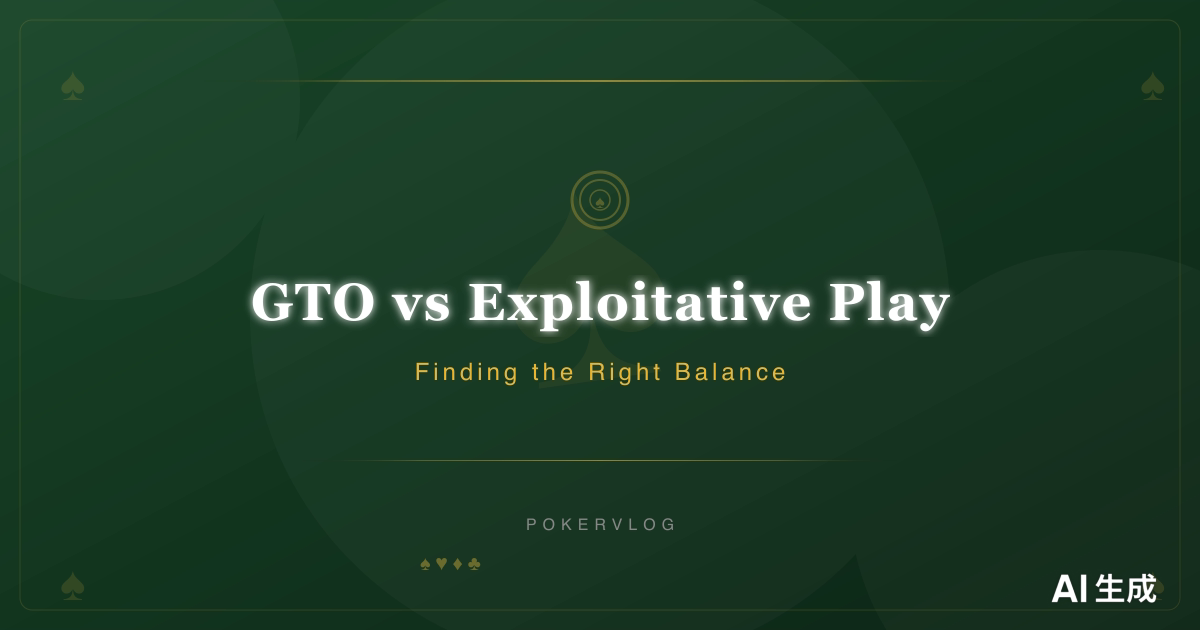 GTO vs Exploitative Play: Finding the Right Balance