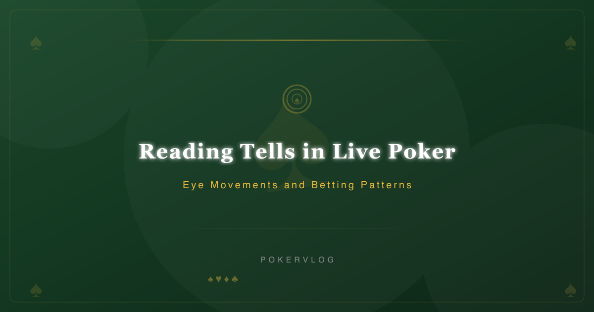 Reading Tells in Live Poker: Eye Movements and Betting Patterns